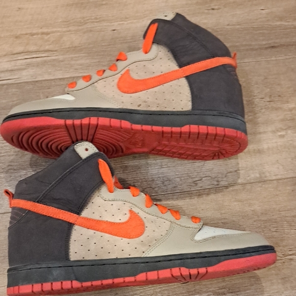 Nike Sb Dunk HIgh Bone Team Orange 2008 317982-081 - Picture 7 of 9